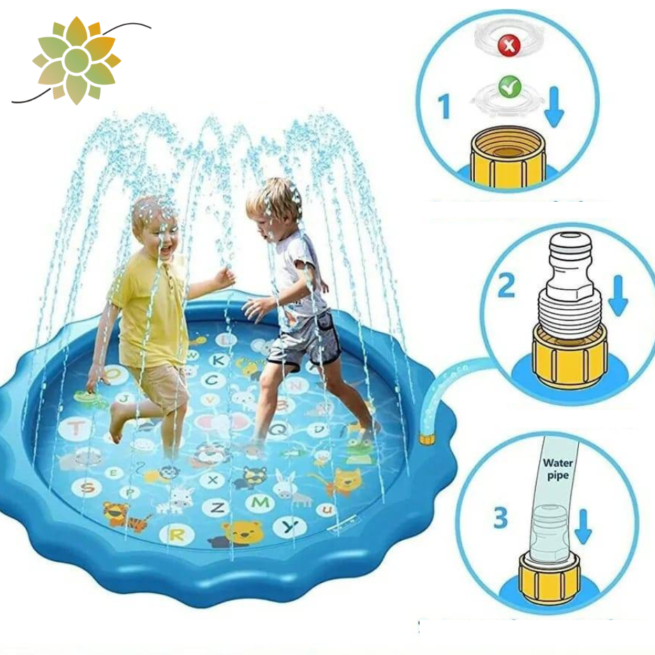 💦 PlaySplash™ La Alfombra Inflable de Diversión Acuática 💧